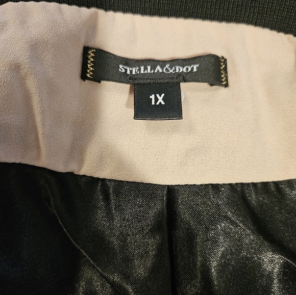 NWT Stella & Dot Black Lace Nude Illusion jacket. Size 1X. - Picture 5 of 7